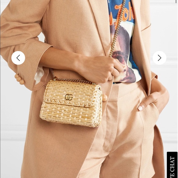 ISO GUCCI Linea Cestino mini wicker bag - Picture 1 of 3